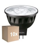 Multipack 10x Philips Master LED Spot GU5.3 MR16 6.7W 460lm 24D - 940 Kaltweiß | Höchste Farbwiedergabe - Dimmbar - Ersatz für 35W