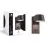 D'Lite Wandleuchte Lira Schwarz 7W 600lm 830 Warmweiß | IP54 - Bewegungssensor