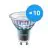 Multipack 10x Philips MASTER LED Spot ExpertColor GU10 PAR16 3.9W 280lm 25D - 930 Warmweiß | Höchste Farbwiedergabe - Dimmbar - Ersatz für 35W