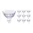 Multipack 10x Philips Master Value LED Spot GU5.3 MR16 5.8W 450lm 60D - 927 Extra Warmweiß | Höchste Farbwiedergabe - Dimmbar - Ersatz für 35W