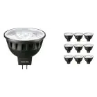 Multipack 10x Philips Master LED Spot GU5.3 MR16 6.7W 430lm 10D - 930 Warmweiß | Höchste Farbwiedergabe - Dimmbar - Ersatz für 35W