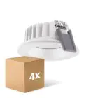 Multipack 4x Ledvance LED-Spot Air Fix Aluminium Weiß 6W 480lm 36D - 927 Extra Warmweiß | Ausschnitt 68mm - IP65 - Höchste Farbwiedergabe - Dimmbar