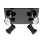 Eglo Deckenleuchte Tamara 1 Stahl Schwarz Chrom 4x2.8W 4x250lm - 830 Warmweiß | IP44 - Inkl. 4x GU10