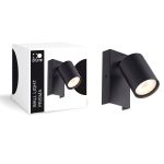 D'Lite Applique Murale Prisma Métal Noir | IP20 - Convient pour 1x GU10