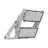 Ledvance Projecteur LED Max Aluminium Gris 900W 169600lm 65x120d - 830 Blanc Chaud | IP66 - Asymétrique