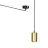Emibig Suspension Luminaire Traker Acier Noir | Convient pour 1x GU10 - Max 10W