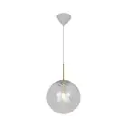 Nordlux Chisell 25 Suspension Luminaire Métal et Verre Laiton | Convient pour E27