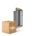 Lot 10x Nordlux Nico Applique Murale Aluminium Anthracite Up & Down | Convient pour 2x GU10